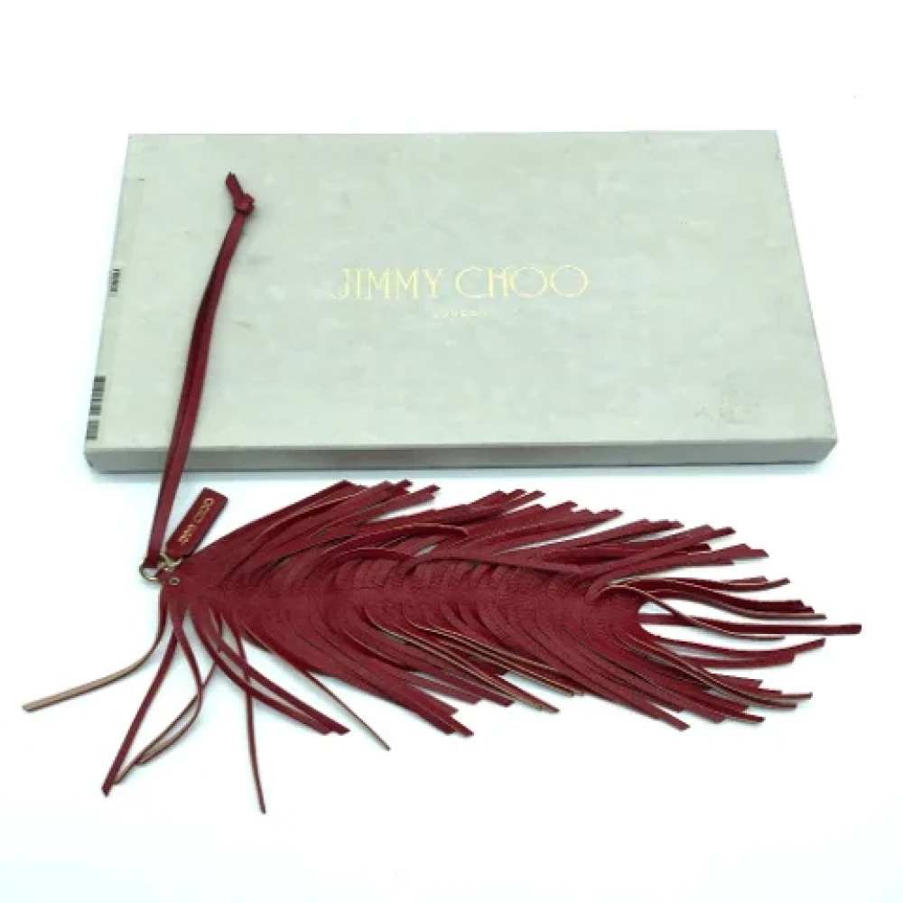 Jimmy Choo Pre-owned Leather key-holders Red Dames