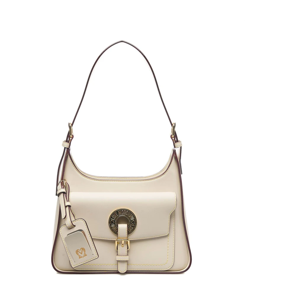 Love Moschino Stijlvolle Beige Schoudertas Beige Dames