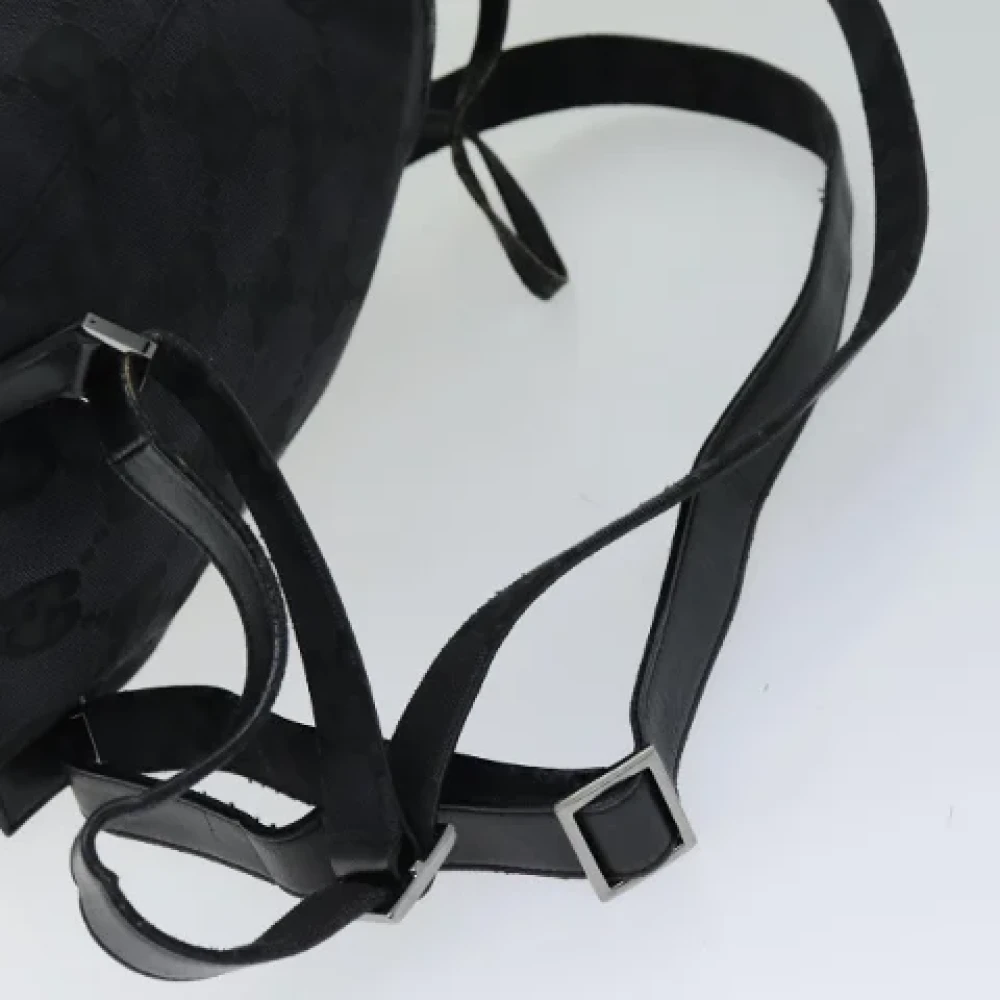Gucci Vintage Pre-owned Canvas backpacks Black Dames