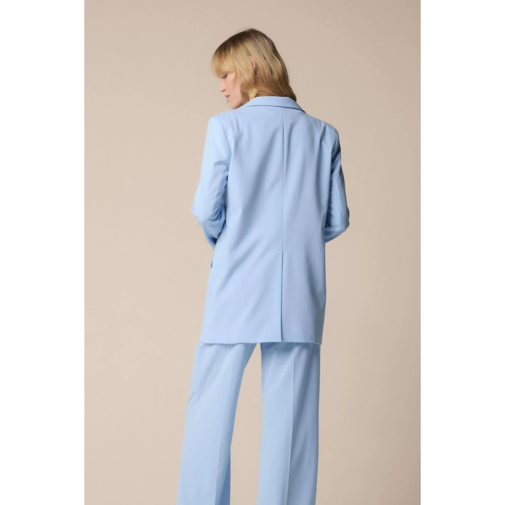 Kocca Stijlvolle Blazers voor een Chic Uiterlijk Blue Dames
