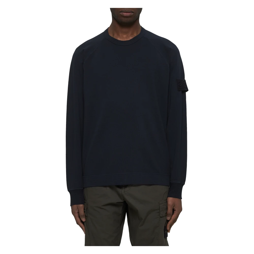 Stone Island Blauwe Sweaters voor Mannen Blue Heren