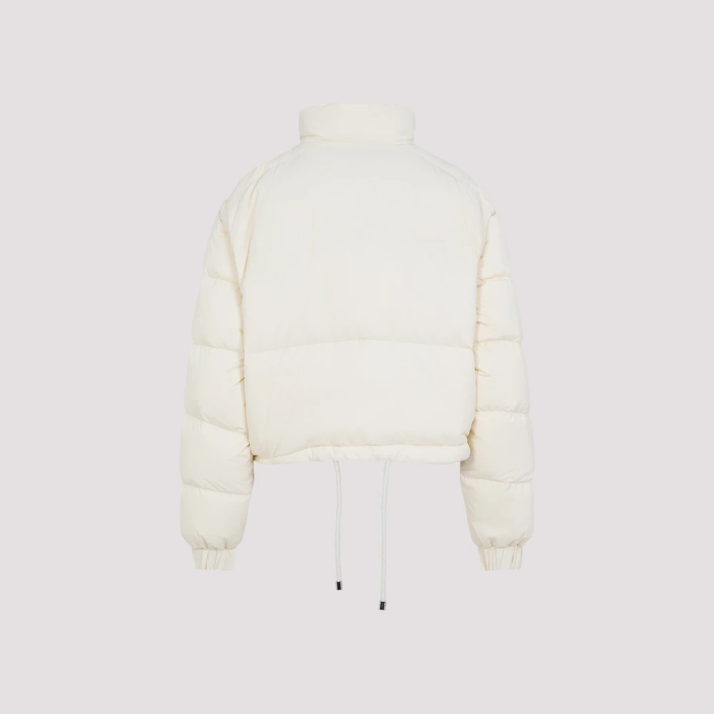 Moncler Natuurlijke Selle Jas White Dames