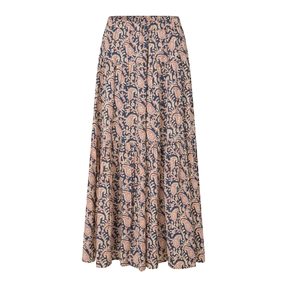 Lollys Laundry Kleurrijke Paisley Maxi Rok Multicolor Dames