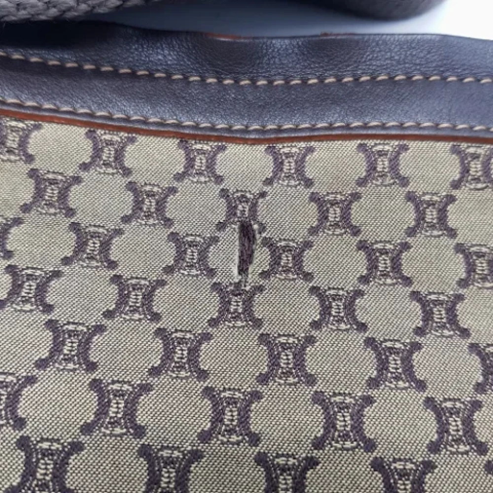 Celine Vintage Pre-owned Fabric shoulder-bags Brown Dames