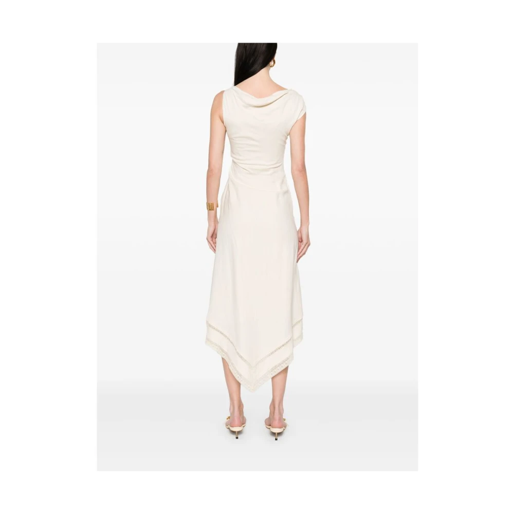 Faithfull the Brand Beige Jurk met Verborgen Sluiting Beige Dames