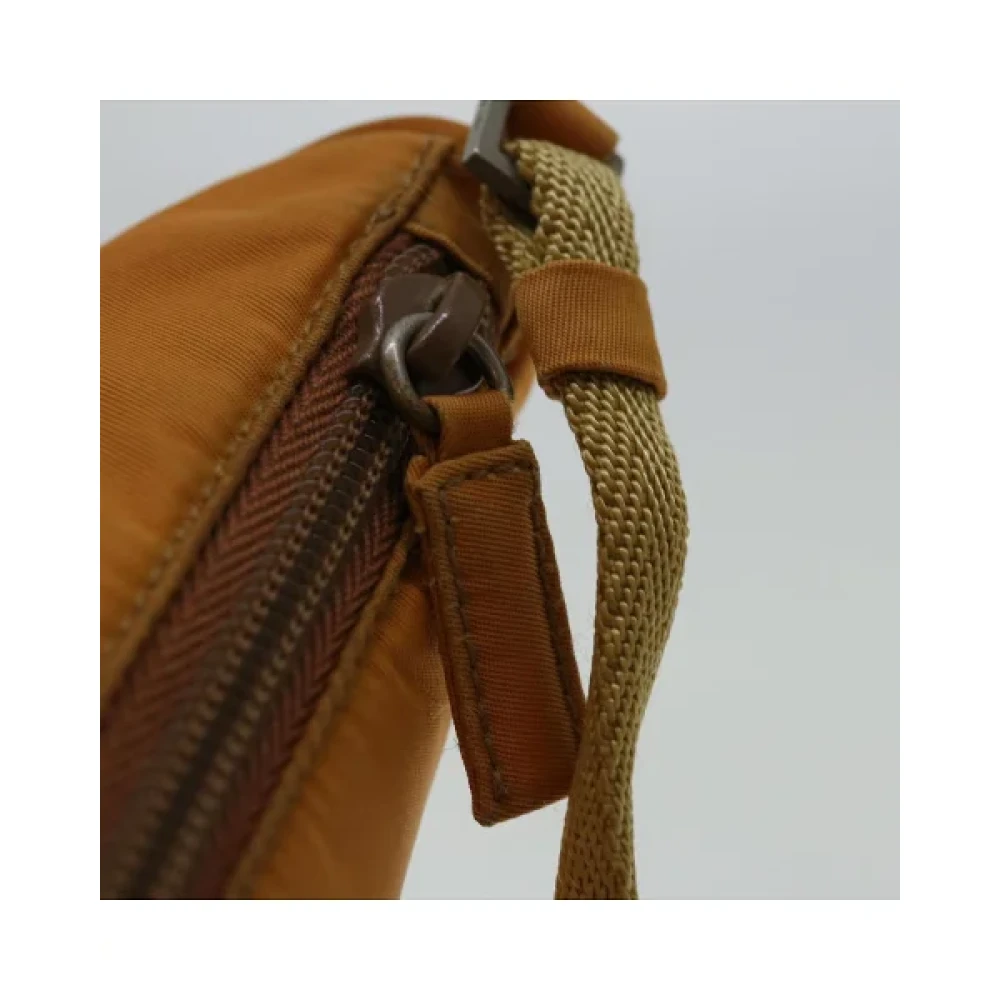 Prada Vintage Pre-owned Nylon prada-bags Orange Dames