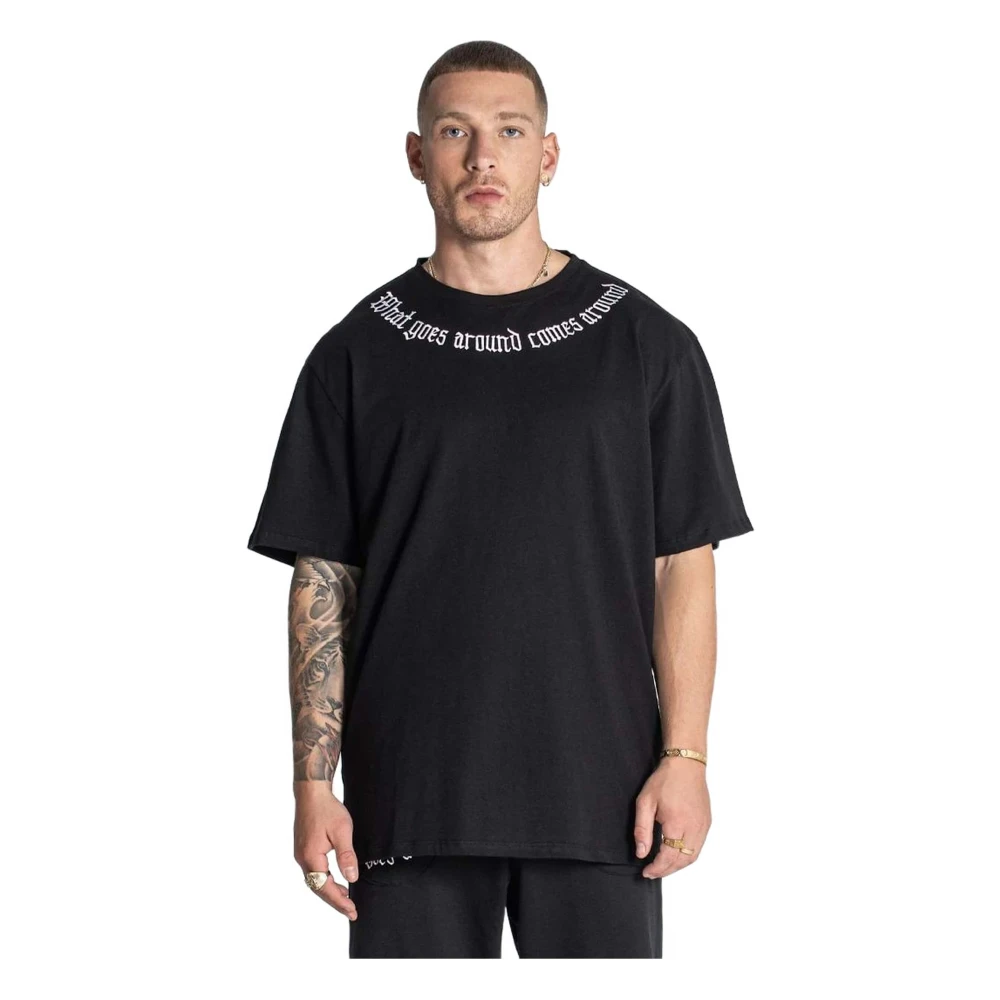 Gianni Kavanagh Karma Oversized T-shirt Black Heren