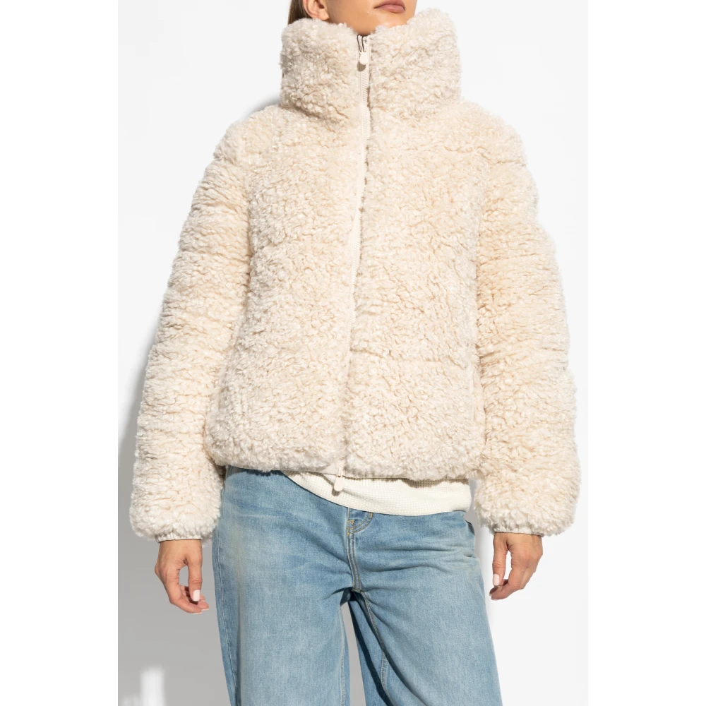 Save The Duck Gevoerde jas Kennie gemaakt van imitatiebont Beige Dames
