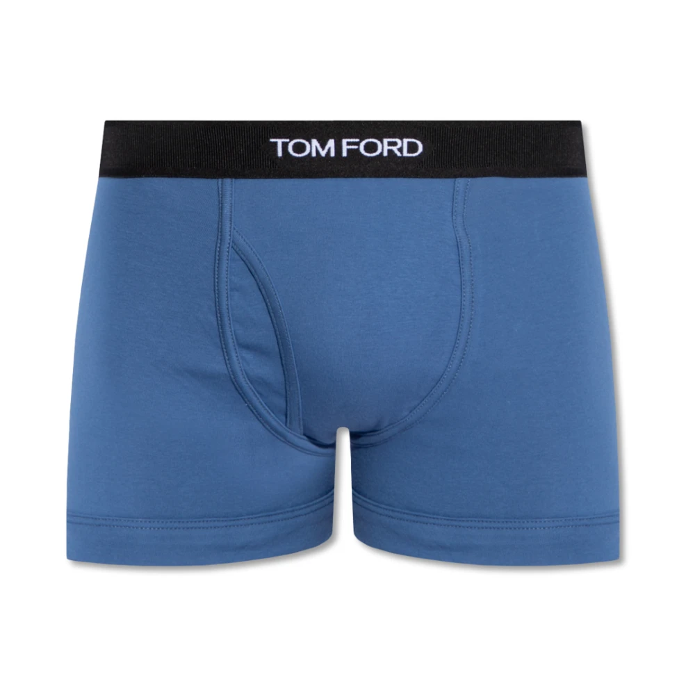 Tom Ford Katoenen boxershorts Blue Heren