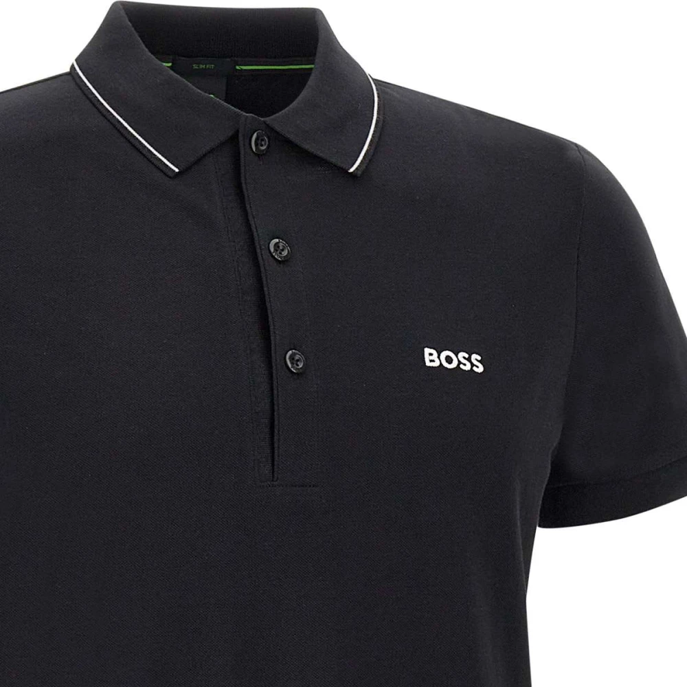 Hugo Boss Heren Zwart Katoenen Poloshirt Black Heren
