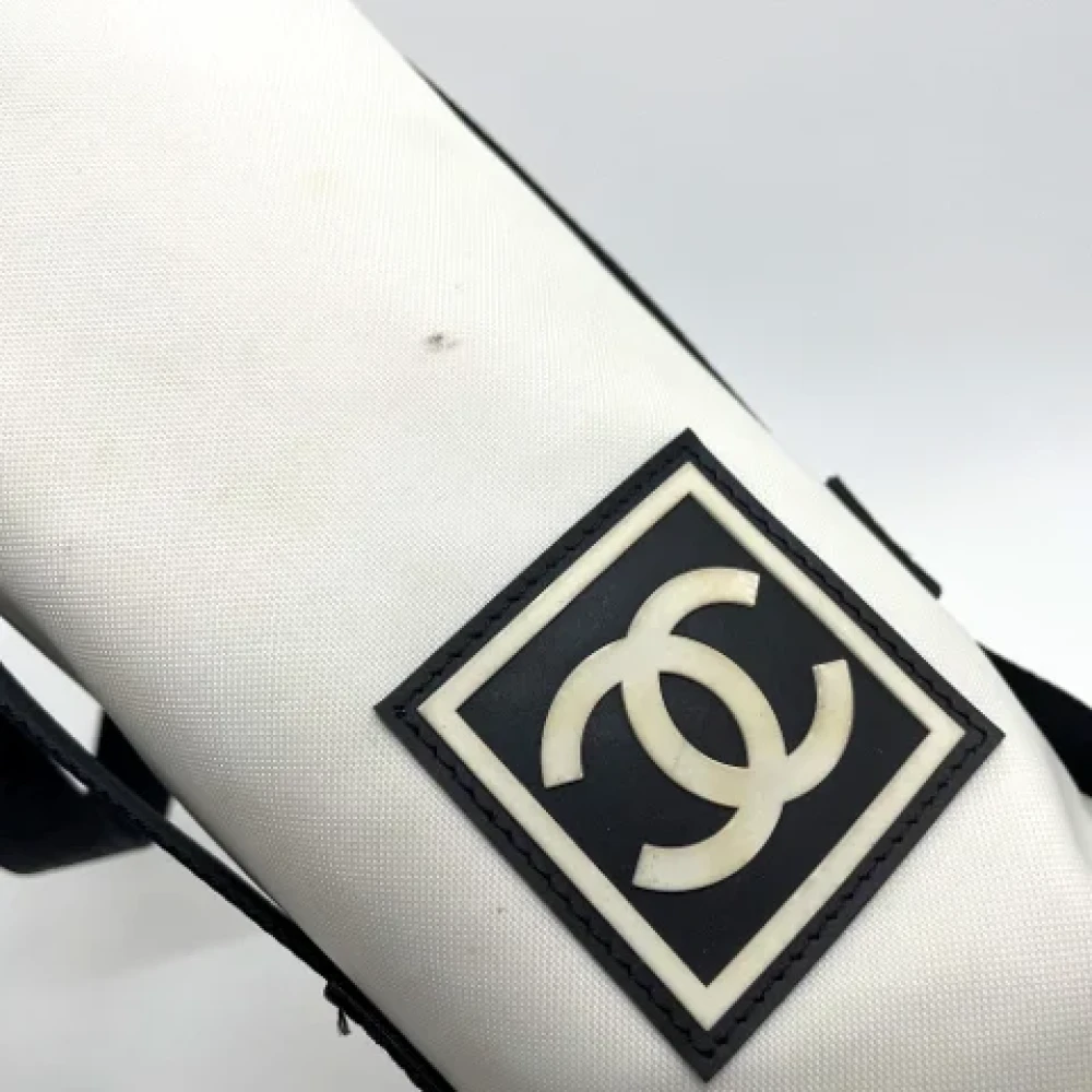 Chanel Vintage Pre-owned Fabric chanel-bags White Dames