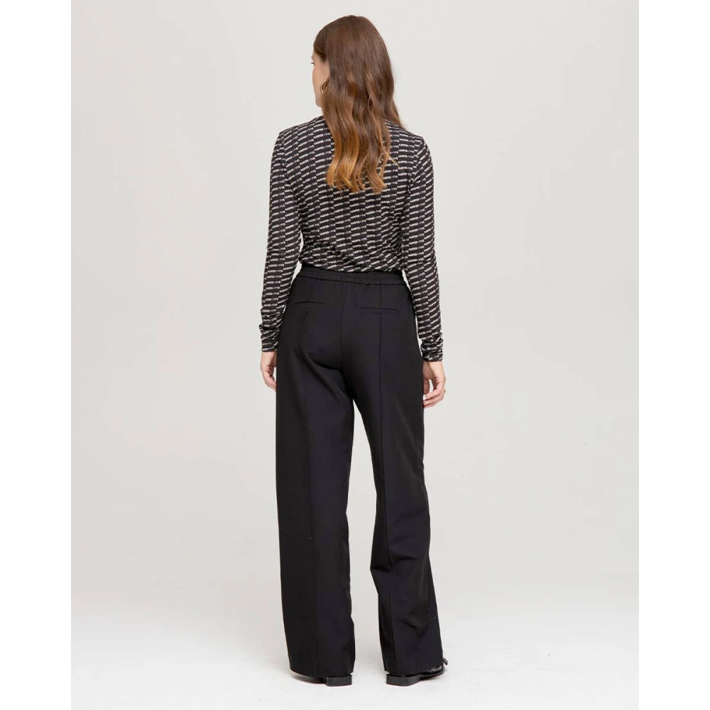 Harper & Yve Lange Mouw Top Jane-Ls Black Dames