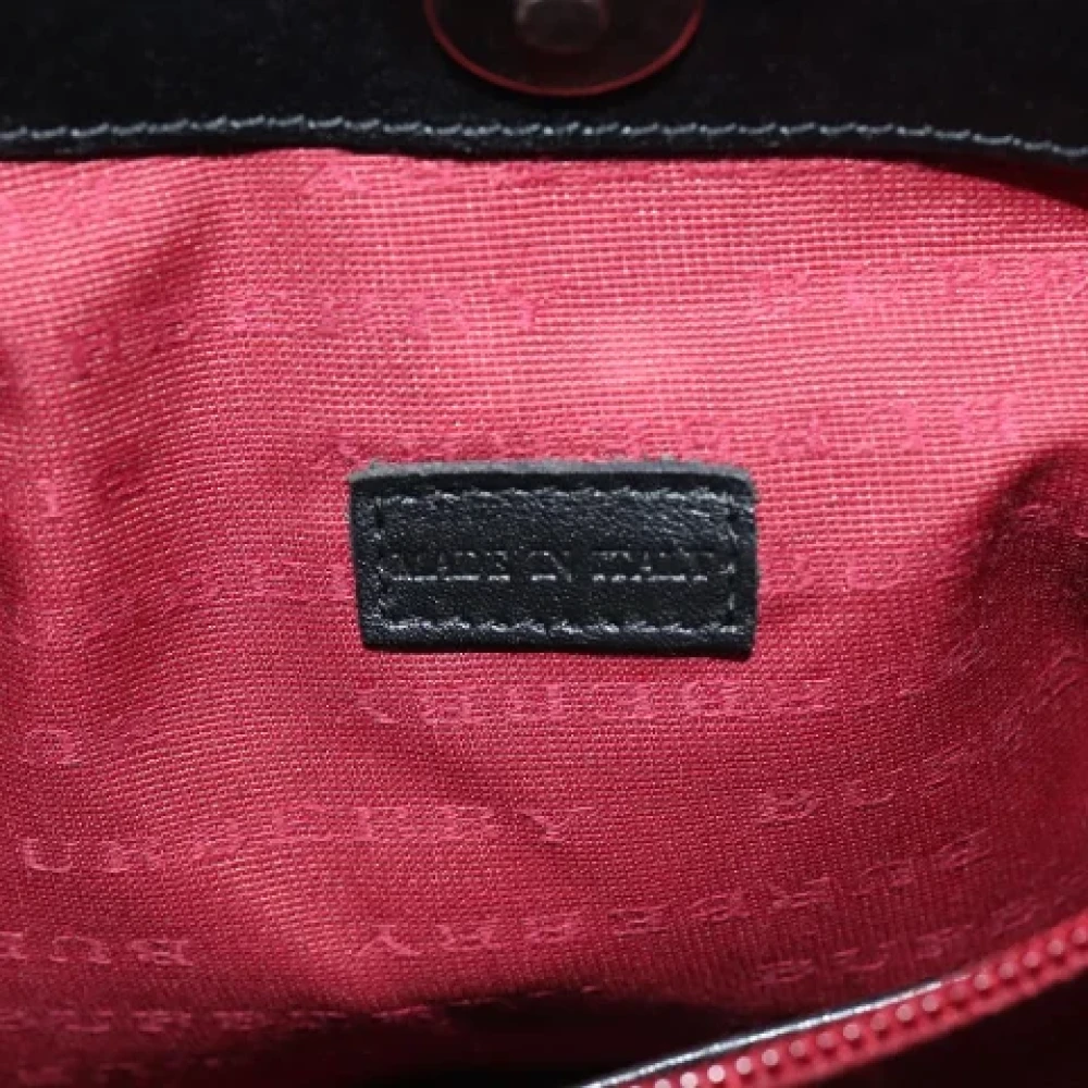 Burberry Vintage Pre-owned Canvas shoulder-bags Black Dames