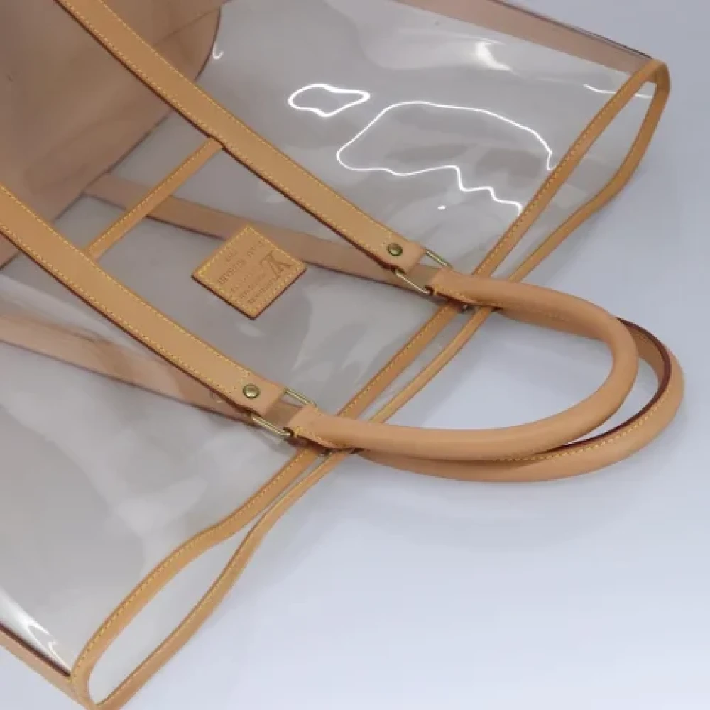 Louis Vuitton Vintage Pre-owned Leather totes Beige Dames