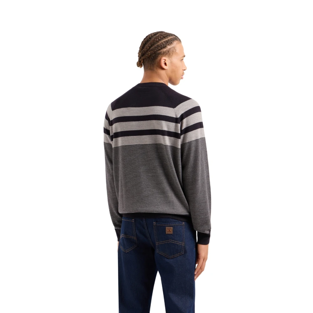 Armani Exchange Basis Trui Blue Heren