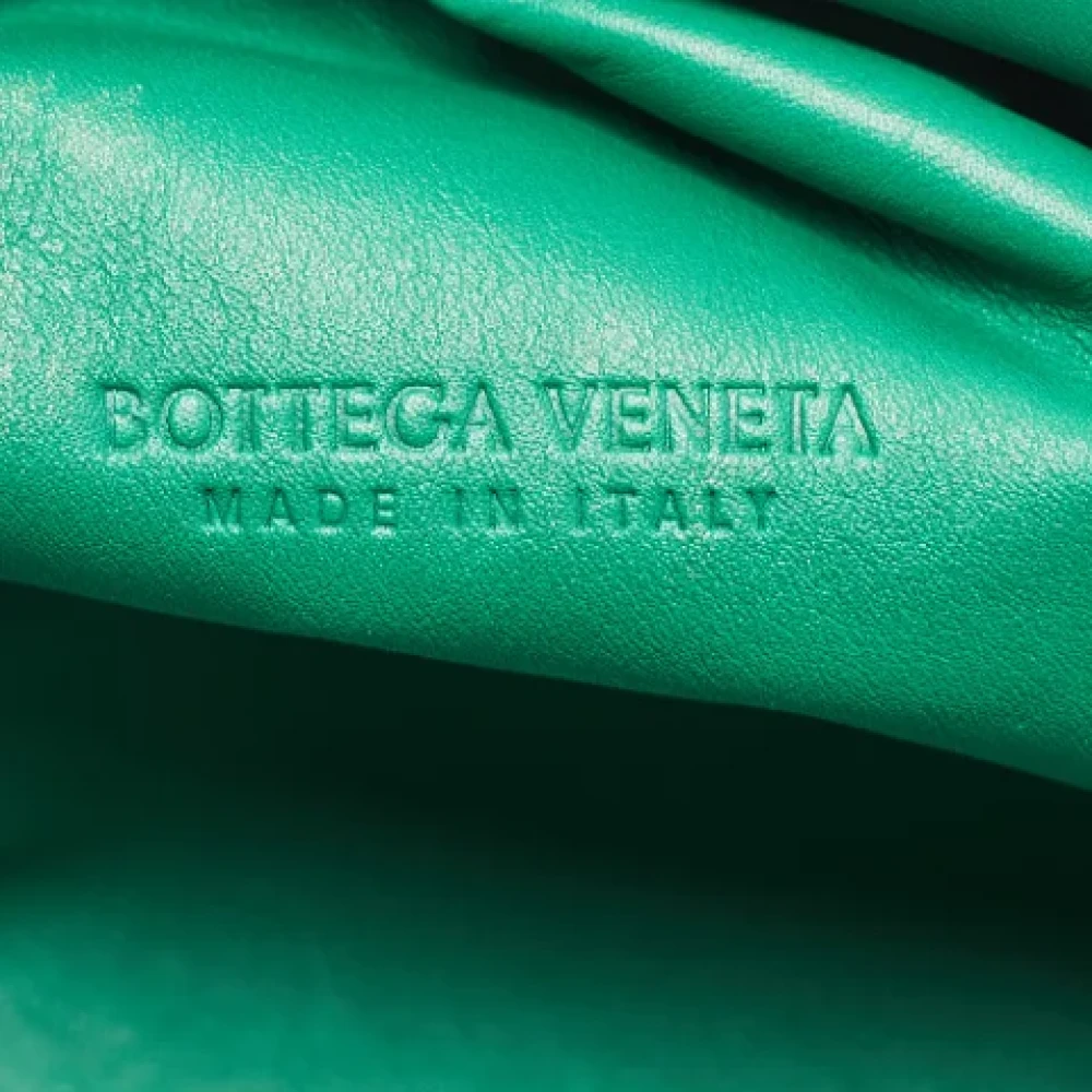 Bottega Veneta Vintage Pre-owned Leather pouches Green Dames