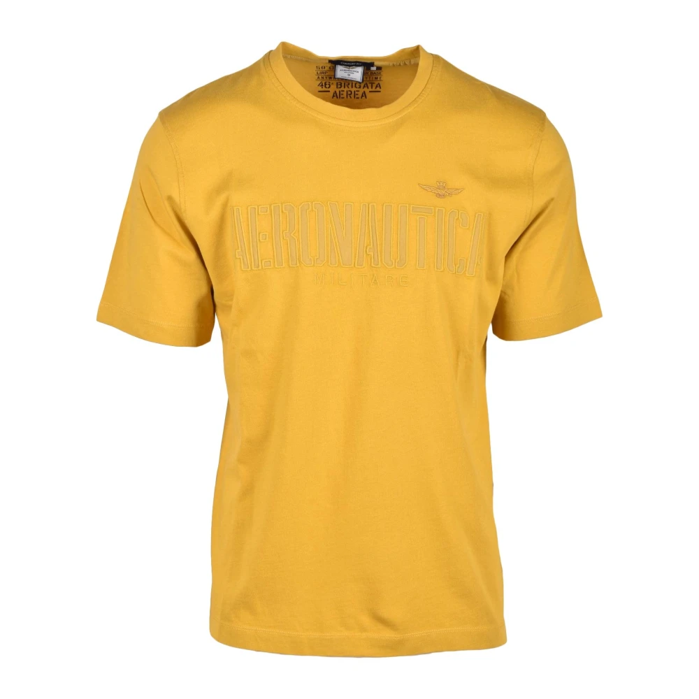 Aeronautica militare Tshirt Yellow Heren