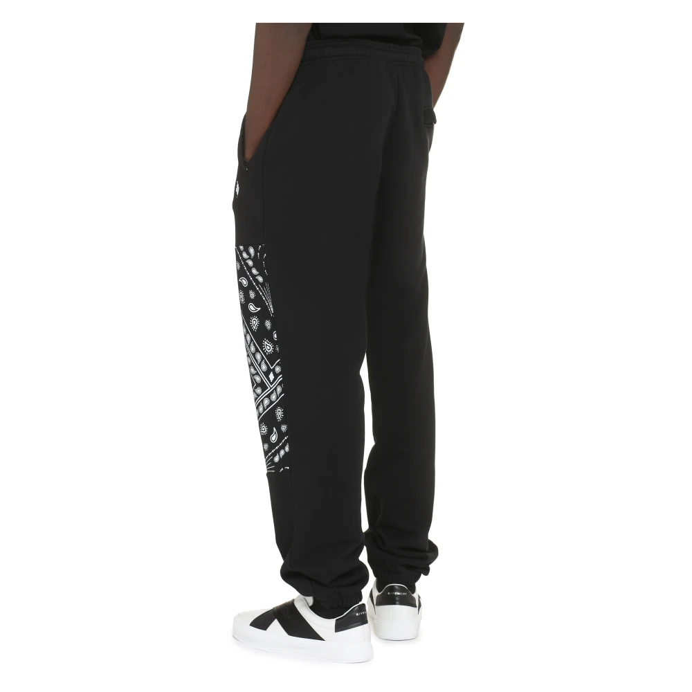 Marcelo Burlon Sweatpants met contrasterende print Black Heren