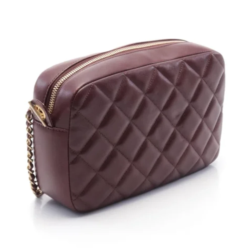 Chanel Vintage Pre-owned Leather shoulder-bags Red Dames