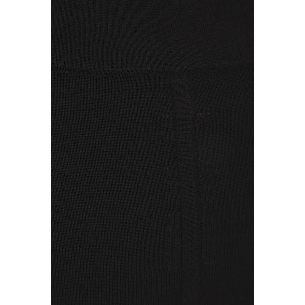 Rick Owens Zwarte Mermaid Knit Rok Black Dames