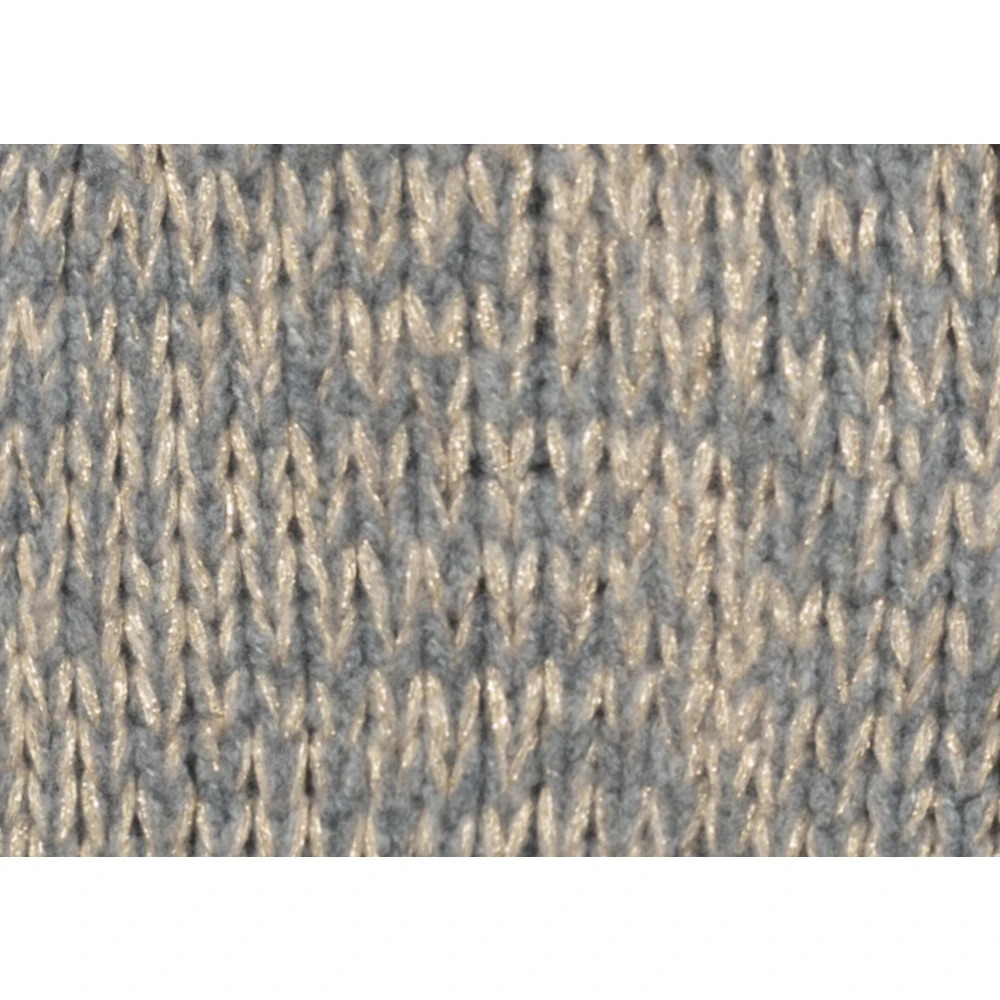 LUISA CERANO Bouclé Gebreid Vest met Shawl Kraag Gray Dames
