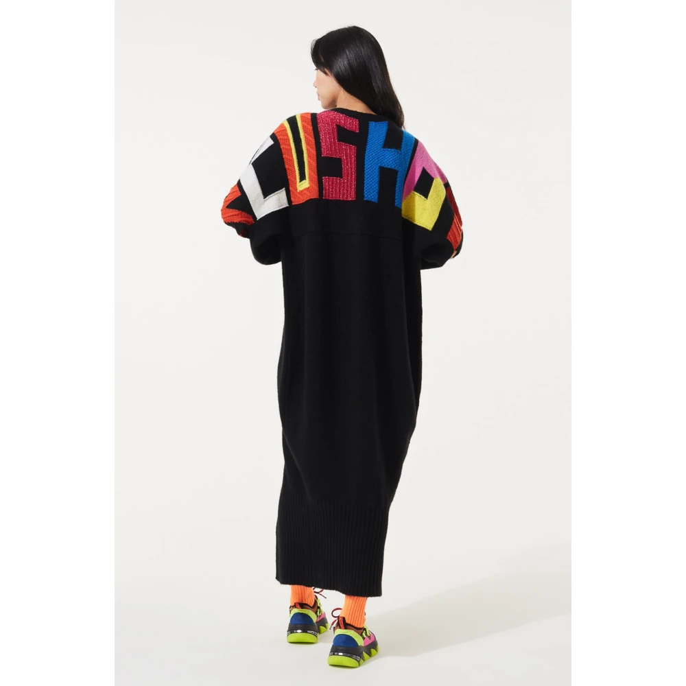 Circus Hotel Stijlvolle Oversized Gebreide Vest Black Dames