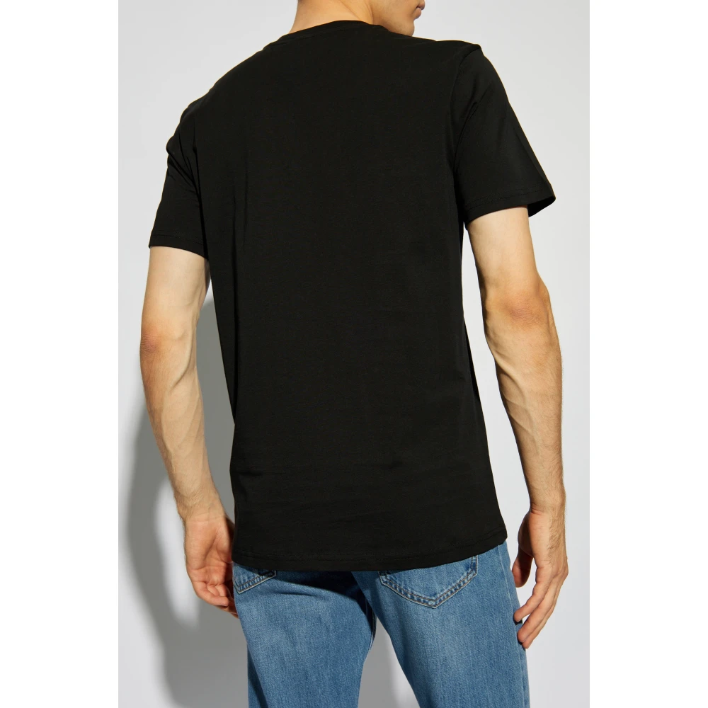 Moschino T-shirt met logo Black Heren