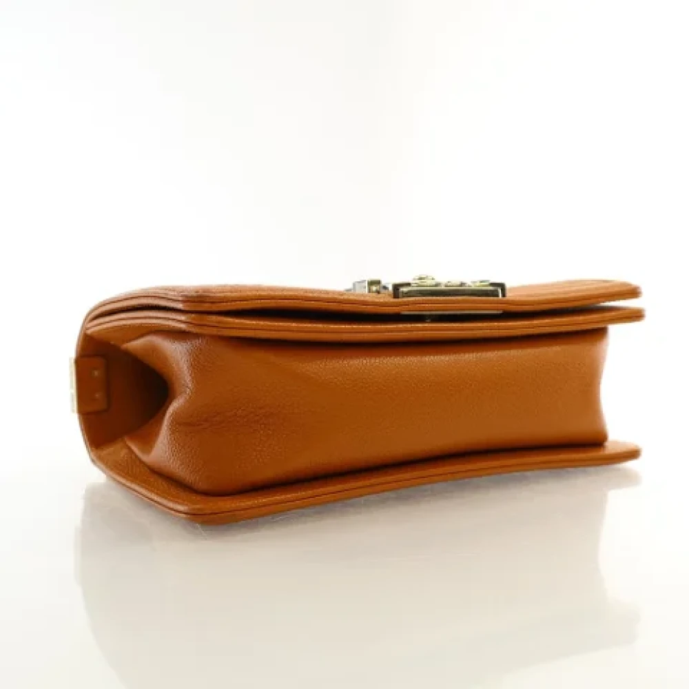 Chanel Vintage Pre-owned Leather chanel-bags Orange Dames