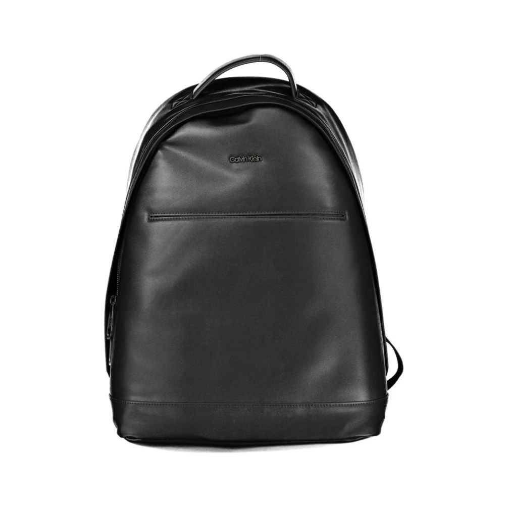 Calvin Klein Unisex Black Backpacks, One Size, Polyester Backpack