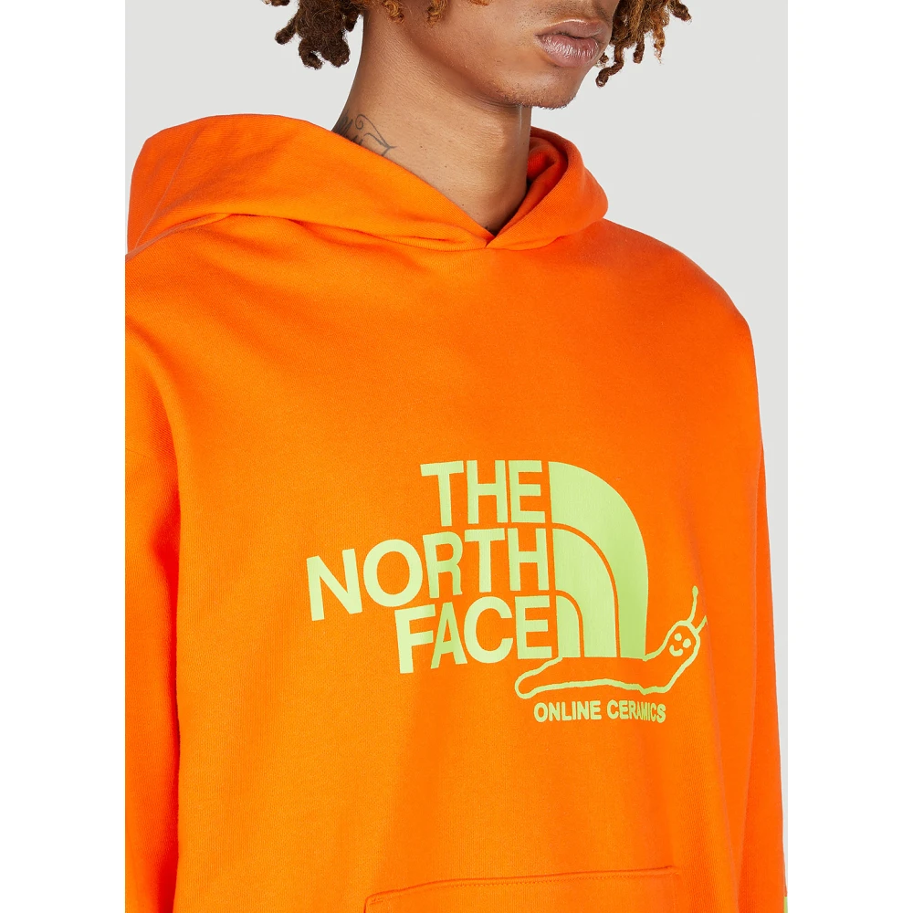 The North Face Hoodie met grafische print Orange Heren