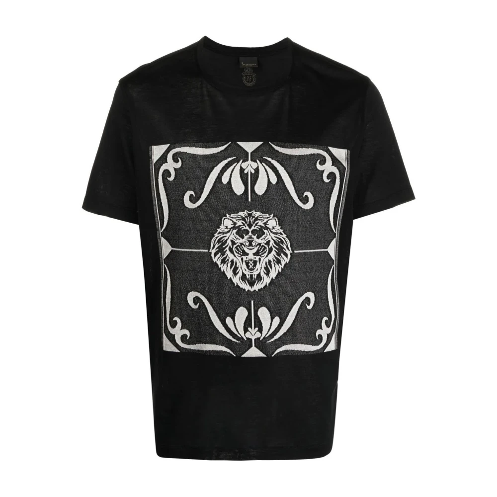 Billionaire Zwart Casual Ronde Hals T-Shirt Black Heren