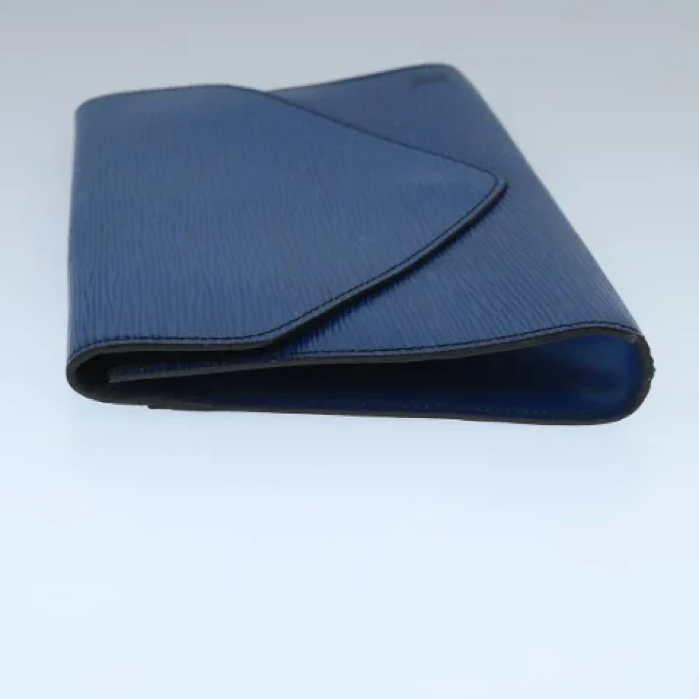 Louis Vuitton Vintage Pre-owned Leather clutches Blue Dames