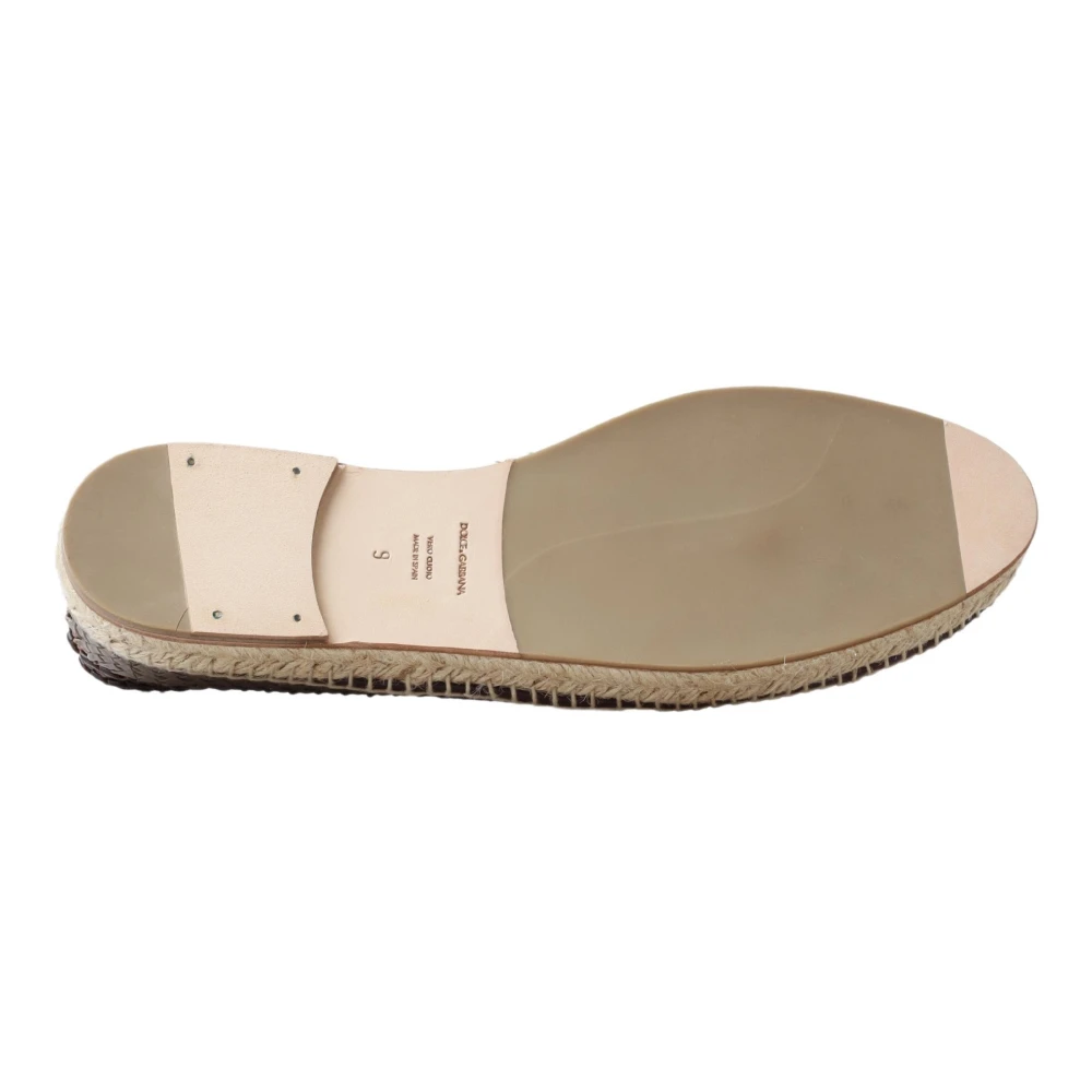 Dolce & Gabbana Multicolor Buffalo Leren Instap Espadrilles Multicolor Heren