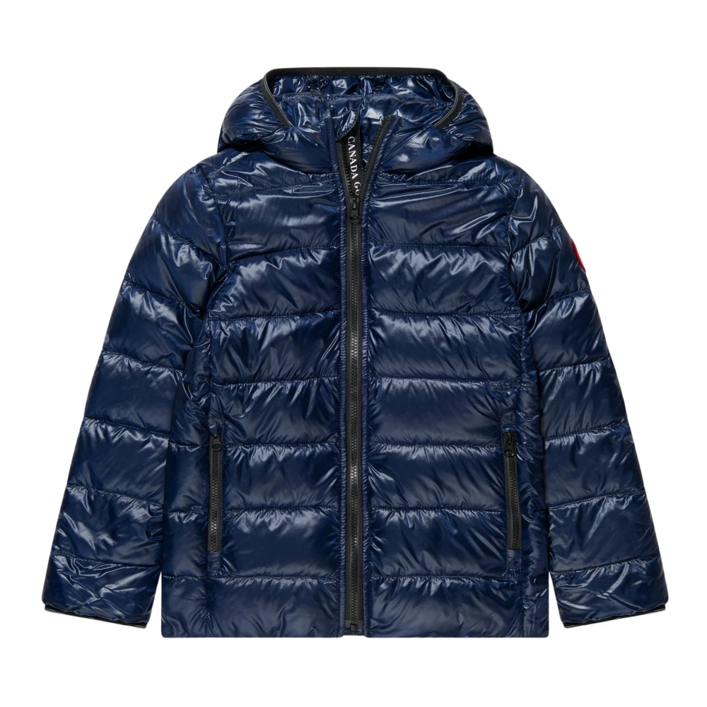 Canada Goose Unisex Blue Crofton Down Hooded Jacket