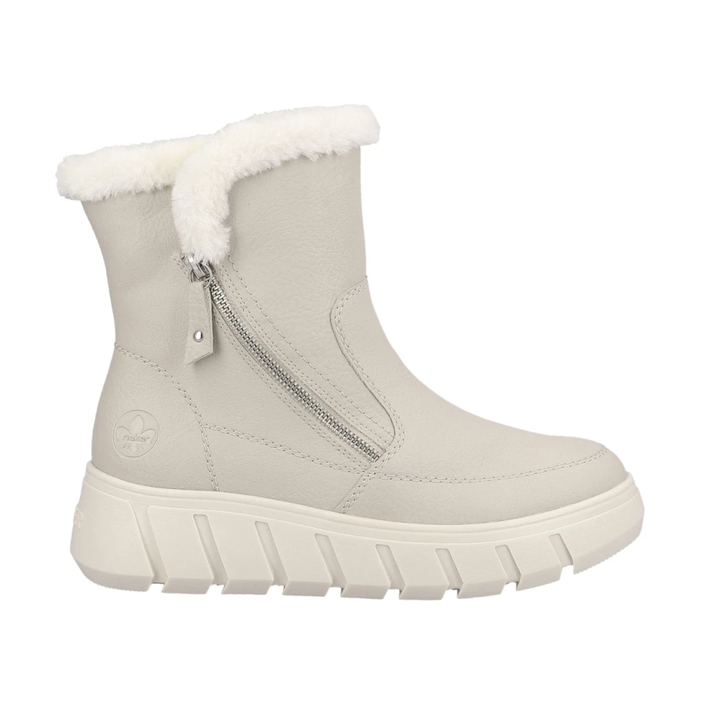 Rieker Beige Casual Ankelboots för kvinnor Beige, Dam