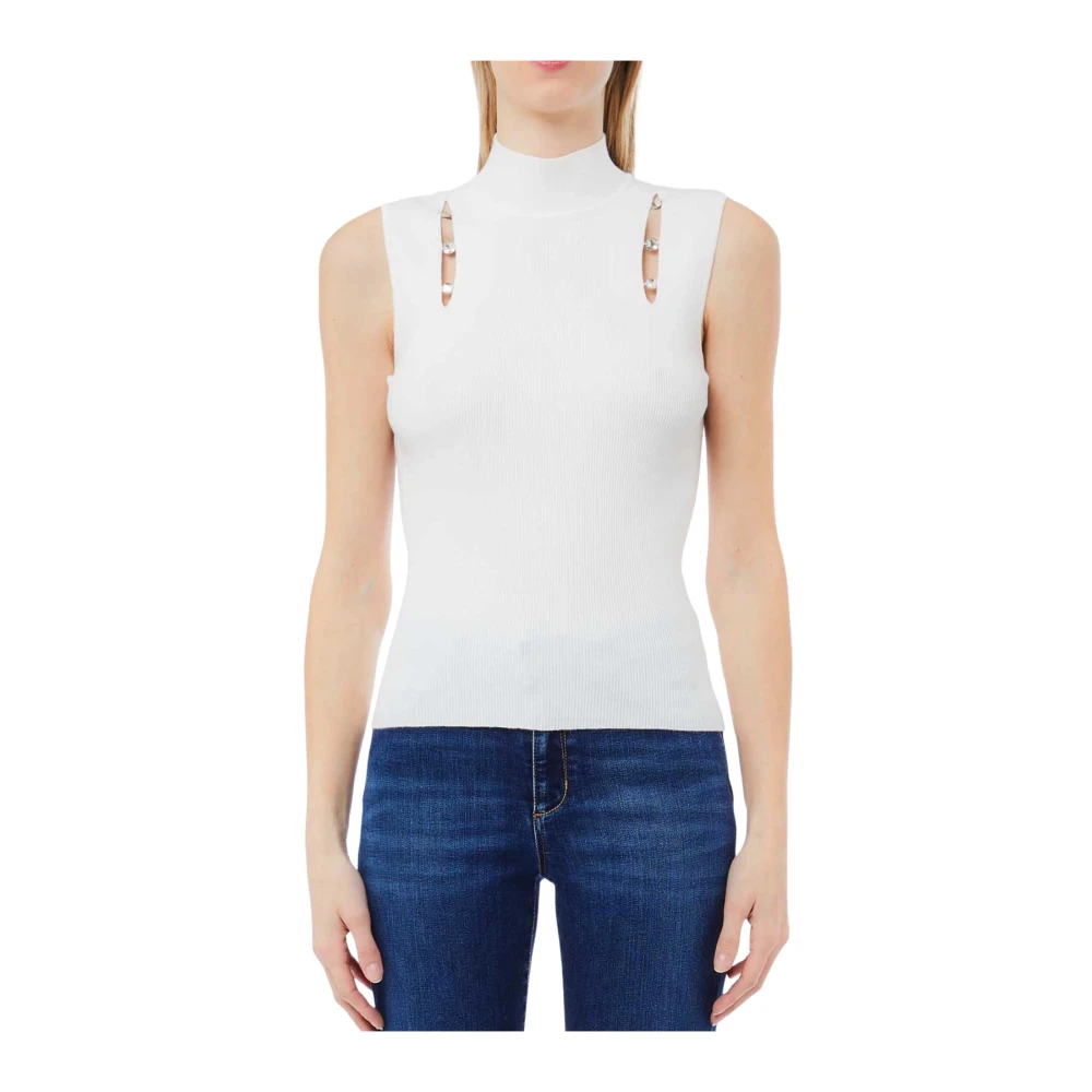 Liu Jo Donna Bianco Top, L, New,