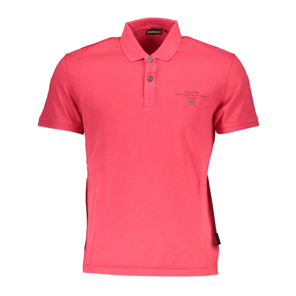 Napapijri Roze Polo Shirt Korte Mouwen Heren Pink Heren