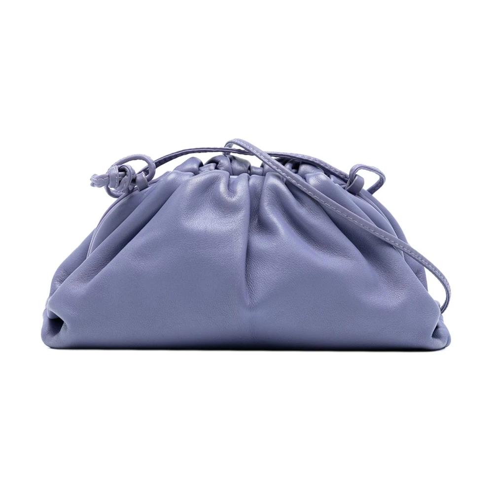 Bottega Veneta Vintage Women's Purple Pre-Owned Leather Pouch Bag