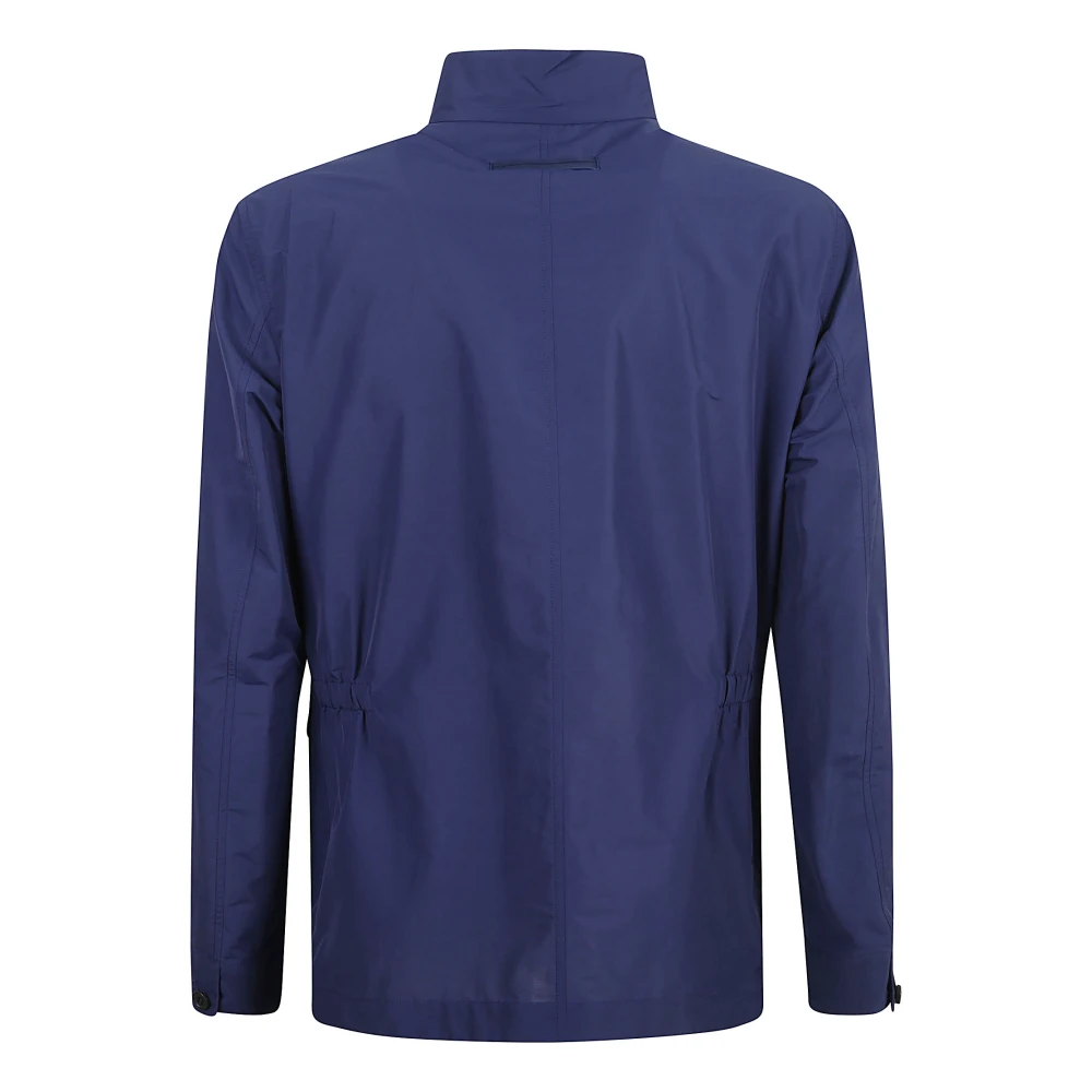 Z Zegna Katoen Nylon Jas voor Mannen Blue Heren