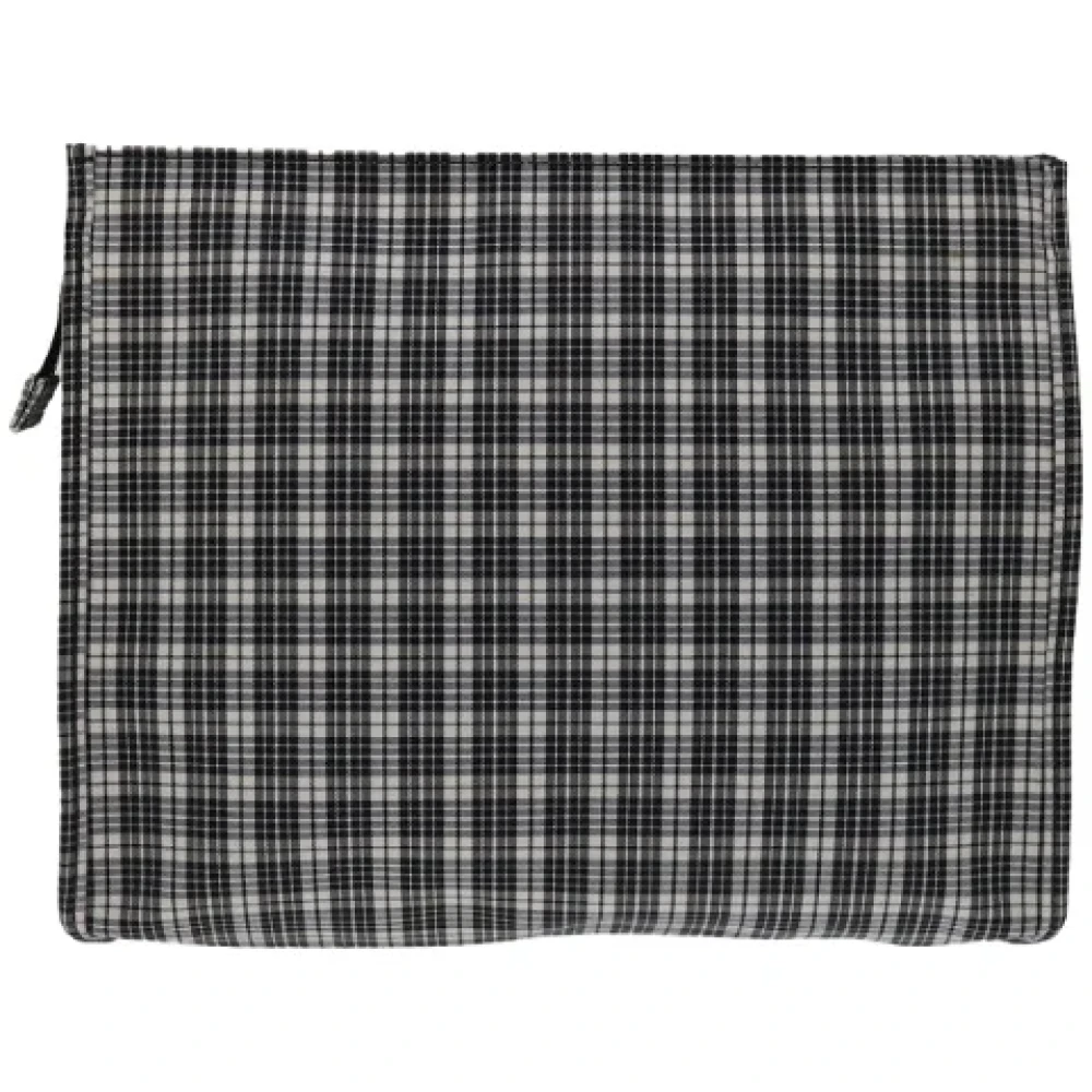 Dior Vintage Pre-owned Nylon clutches Black Dames