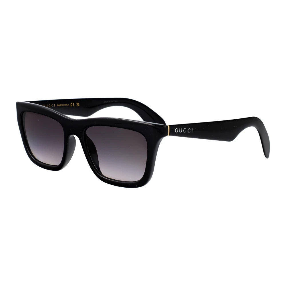 Gucci Men's Black Rectangular Frame Sunglasses