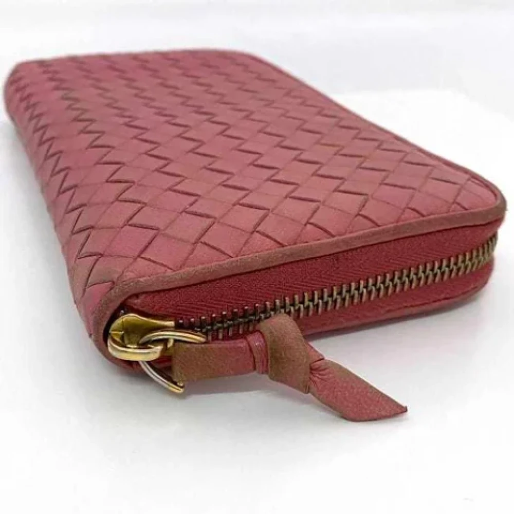 Bottega Veneta Vintage Pre-owned Leather wallets Pink Dames