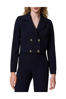 Cropped Cady Crepe Jacka