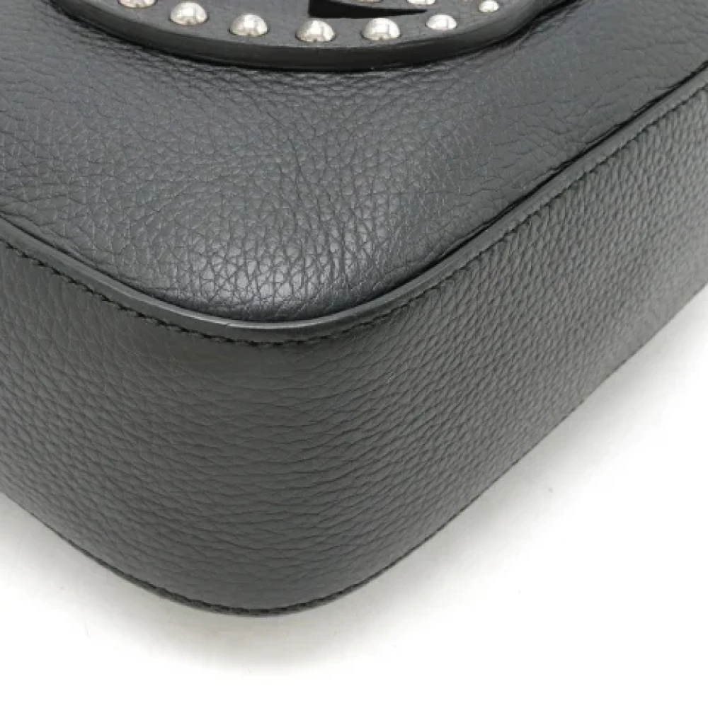 Gucci Vintage Pre-owned Leather crossbody-bags Black Dames