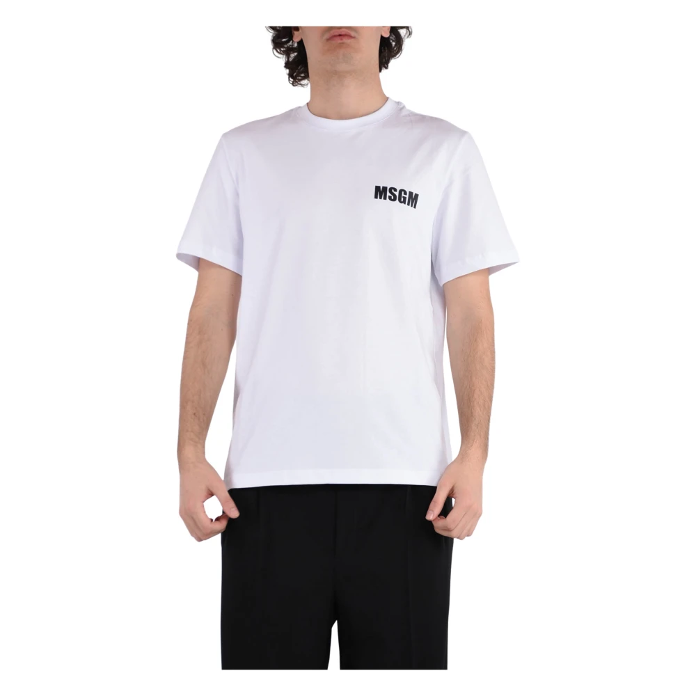 Msgm - Tops > T-Shirts - White - Msgm - Modalova