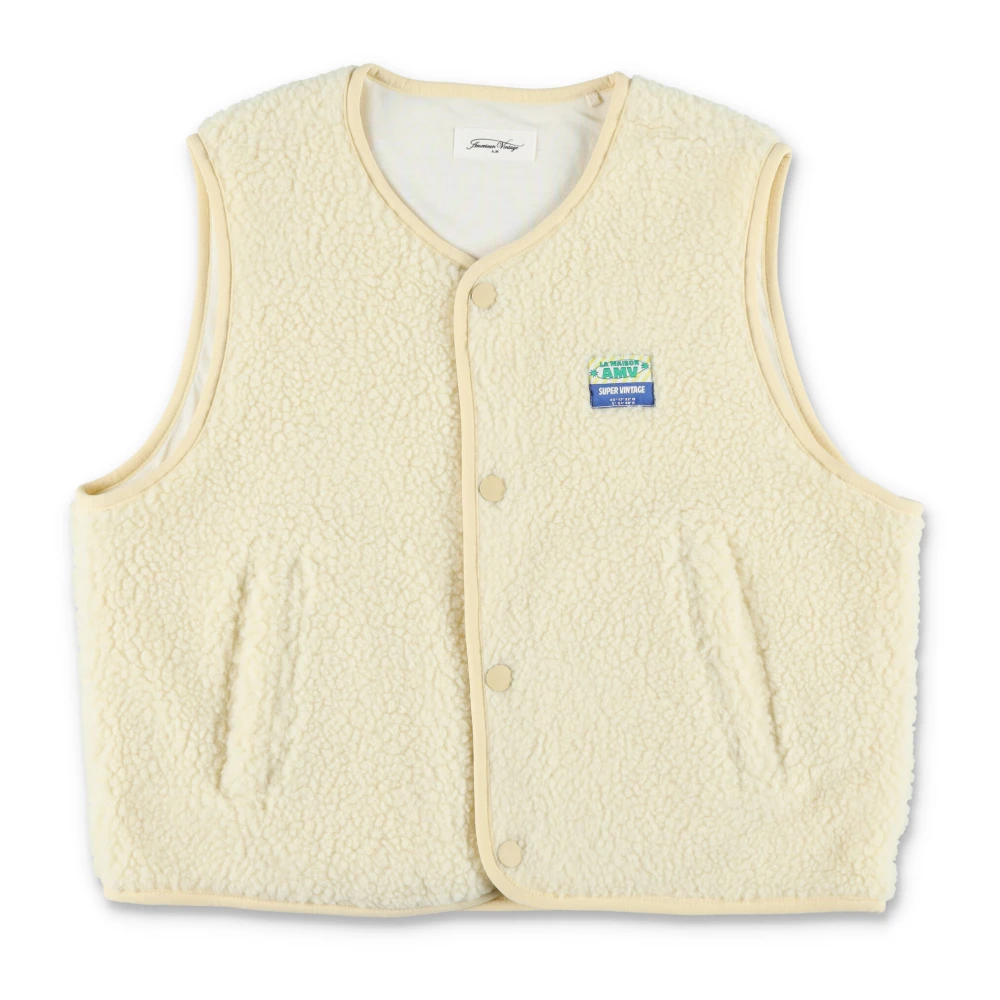 American Vintage Boys Beige Waistcoats, Xl, Hoktown Vest