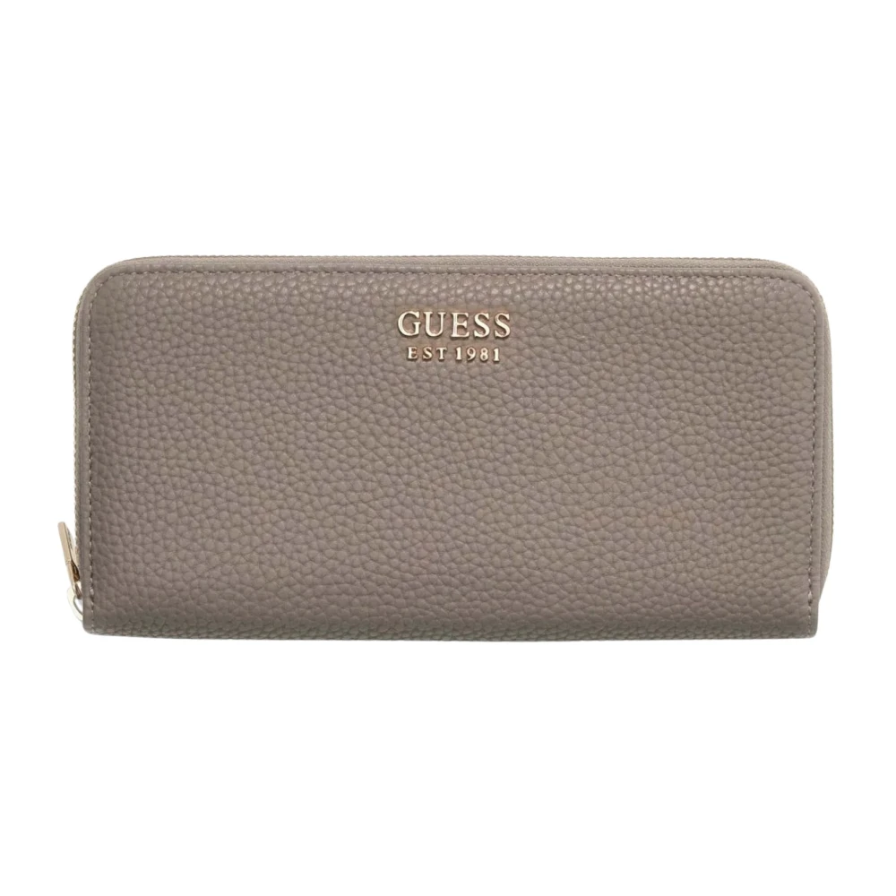 Guess Women's Gray Brenton Large Zip-Around Wallet - Wallets & Cardholders - One Size - Accessories