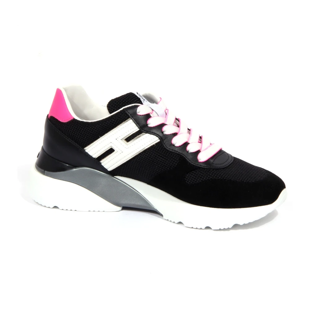Hogan Active One Schoenen van Stof/Leer Dames Schoenen Zwart