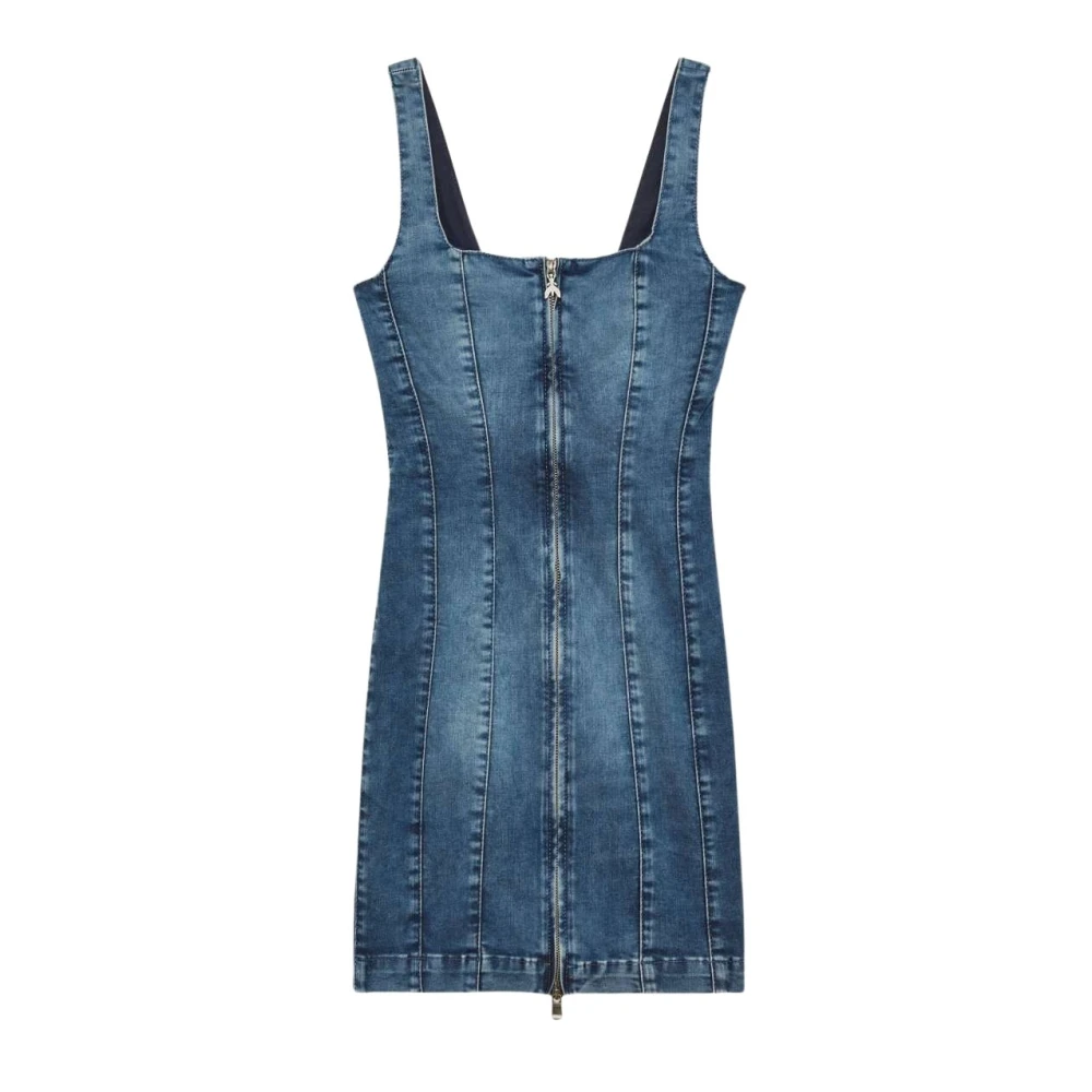 PATRIZIA PEPE Vintage Wash Jurk Blue Dames