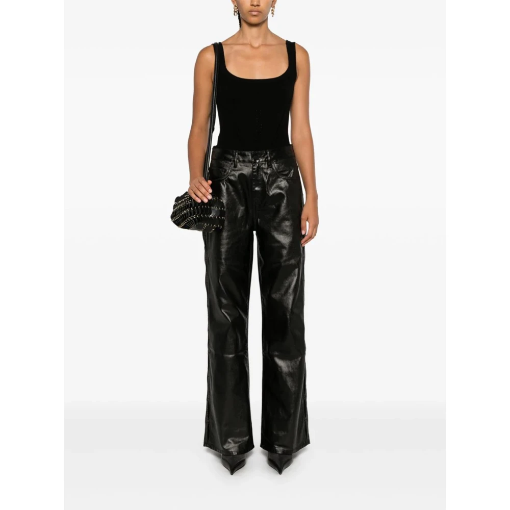 Ermanno Scervino Zwarte Wol Kasjmier Tanktop Black Dames